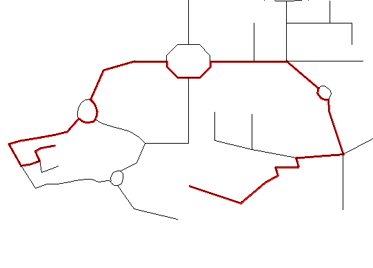 Parcours  l'aller